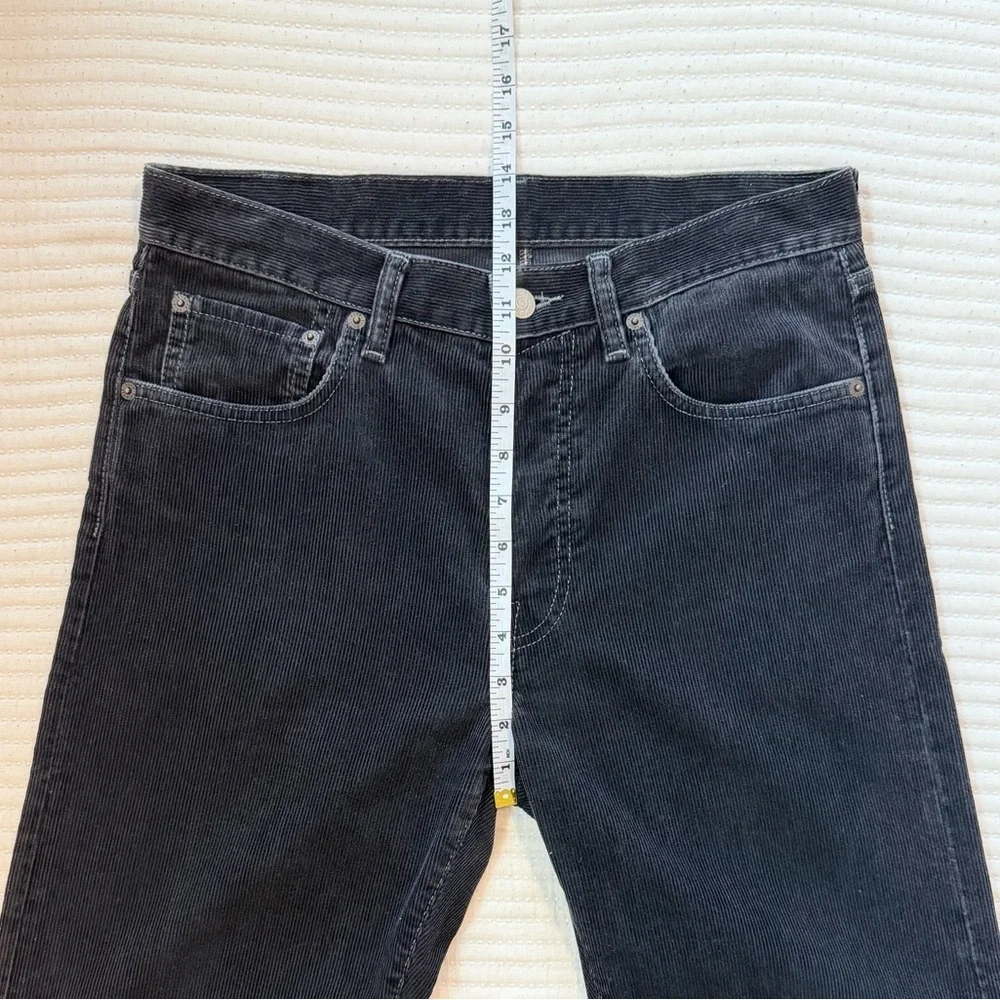 Acne Studios Men’s 1996 Straight Fit Stretch Corduroy Black Pants